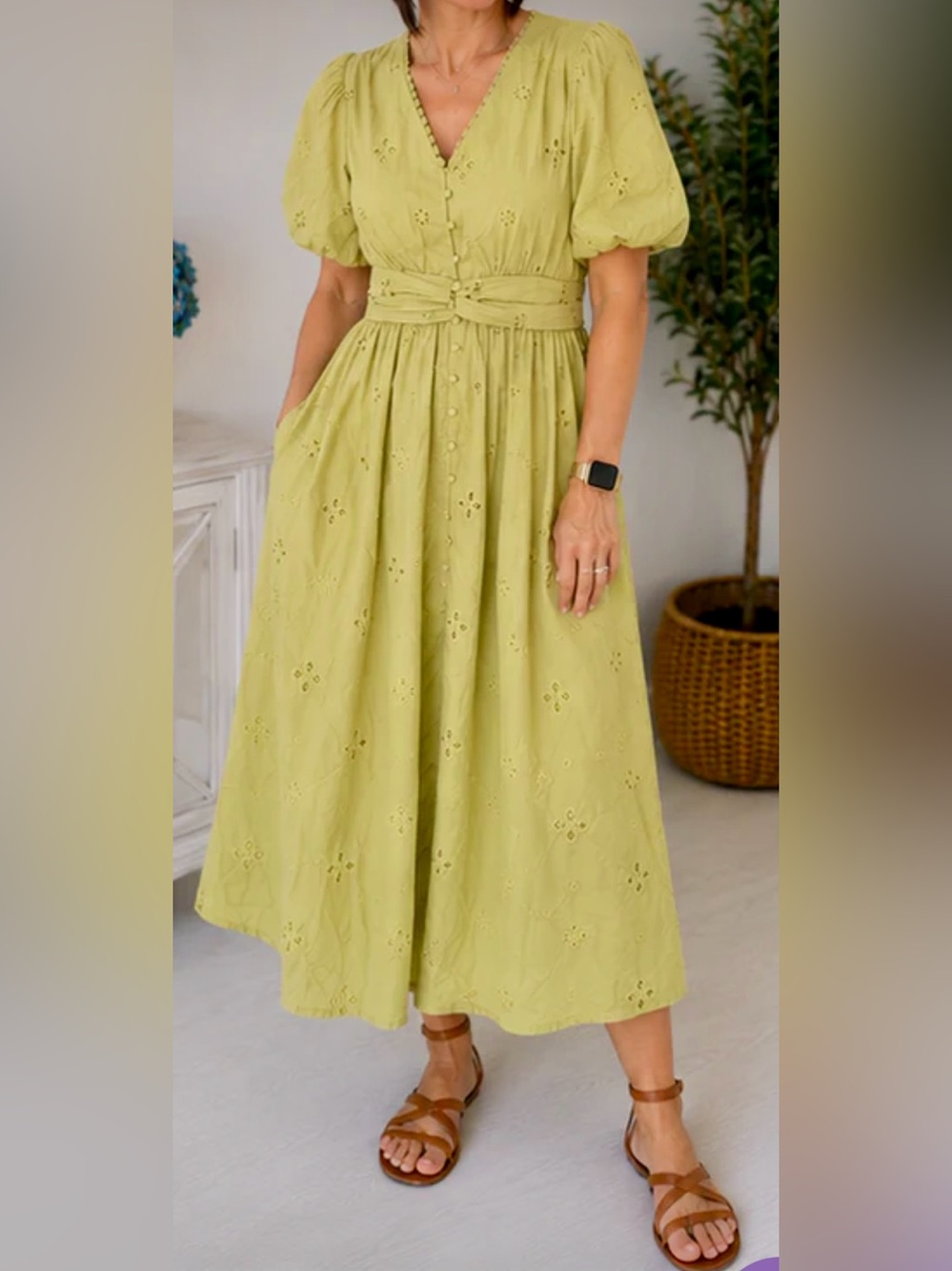 Pistachio Midi Dress